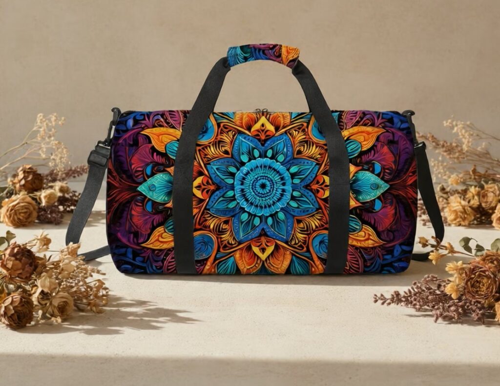 Datura Pattern Travel Bag