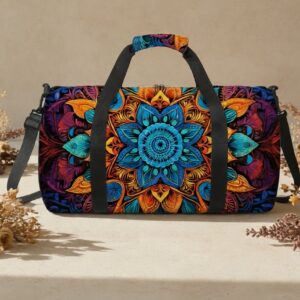 Datura Pattern Travel Bag