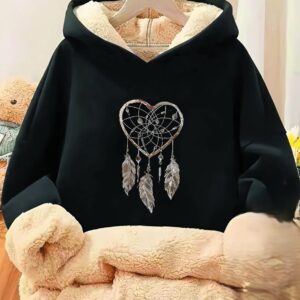 Teen Girls' Fleece-Lined Hoodie