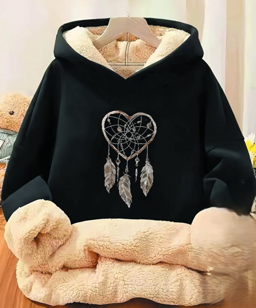 Teen Girls' Fleece-Lined Hoodie