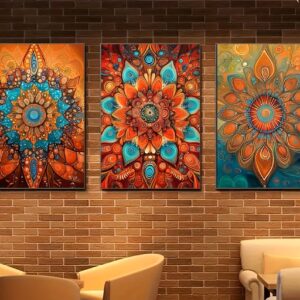 3pcs Bohemian Canvas Art Set