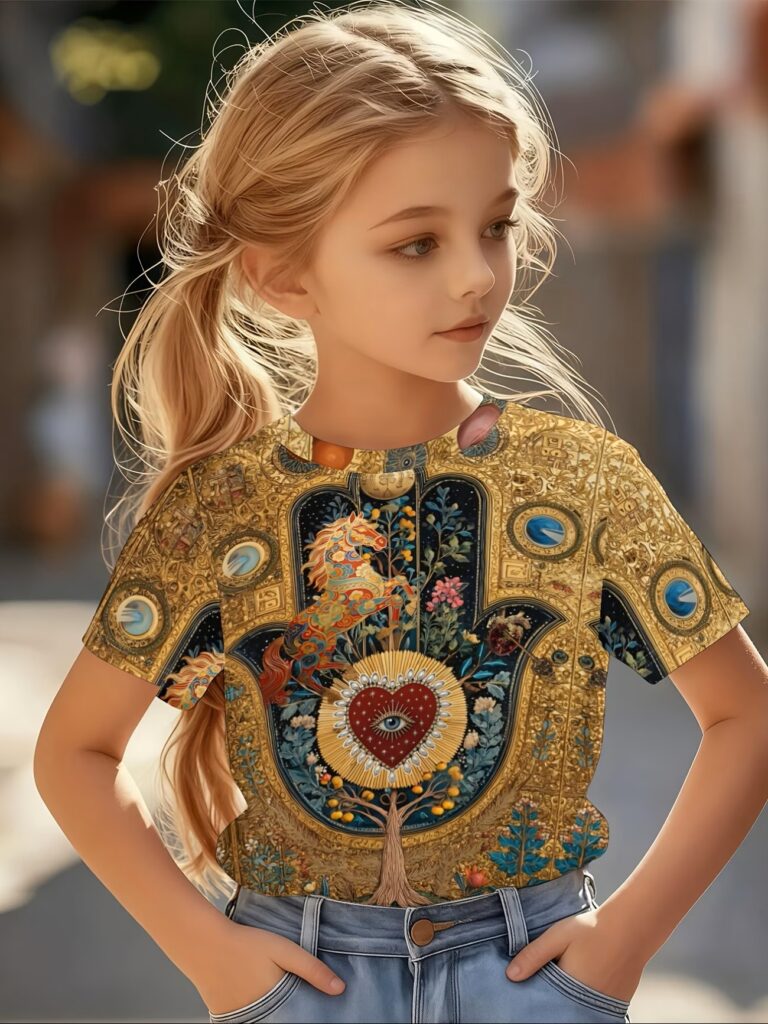Bohemian Style T-Shirt for Girls