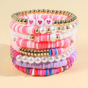 8-Pack Bohemian Rainbow Bracelet Set
