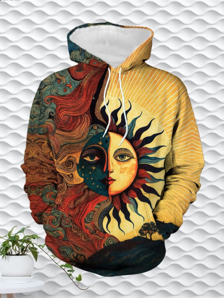 Bohemian Style Hoodie for Men
