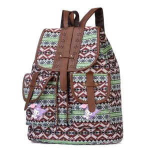 Bohemian Anime-Themed Backpack