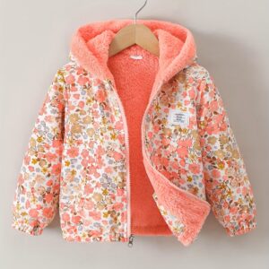 Girls' Reversible Hooded Jacket