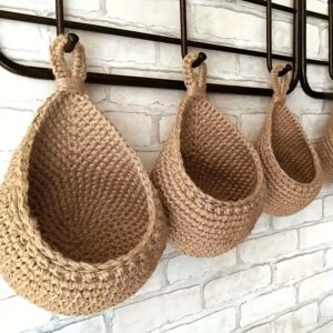 3pcs Bohemian Macrame Wall Hanging Baskets