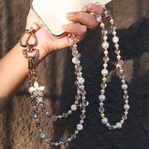 Elegant Fashionable Beaded Phone Lanyard