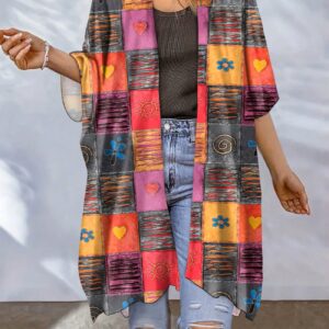 Ladies' Bohemian Printed Loose Cover-Up