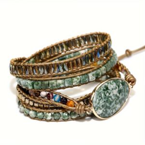 Natural Stone Wrap Bracelet
