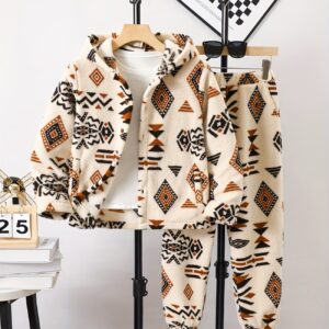 Hooded Fleece Jacket & Long Pants