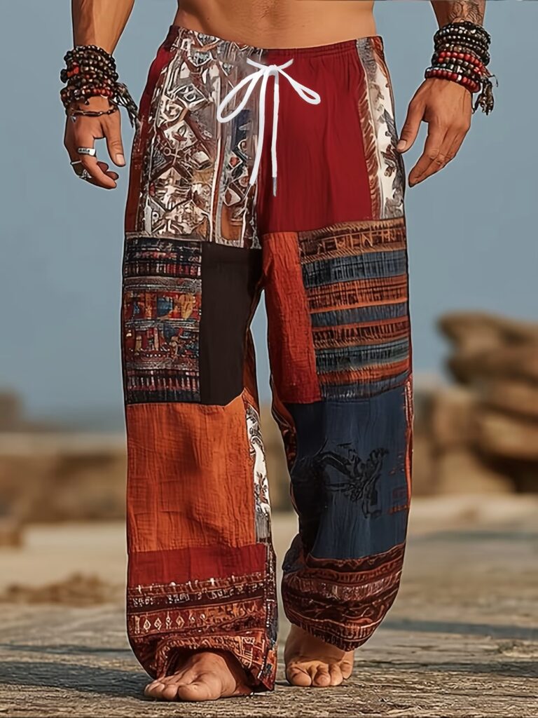 Men's Bohemian Style Casual Long Pants
