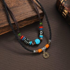 Men's Bohemian Vintage Beaded Necklace