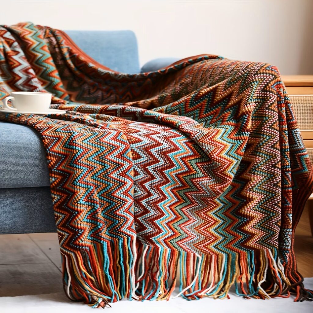 Throw with Tassels