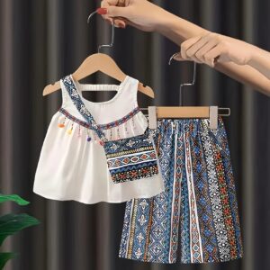 3pcs Dopamine Outfit of Girls
