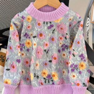 Girls' Knitted Sweater