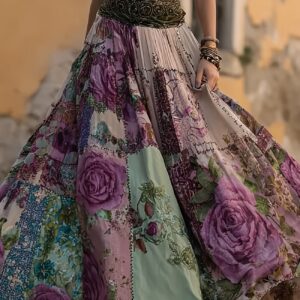 Flowing Wide-Leg Skirt
