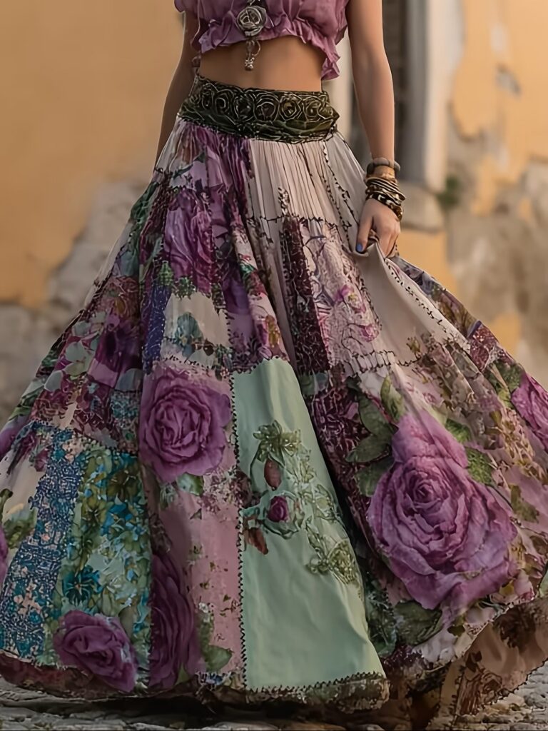 Flowing Wide-Leg Skirt